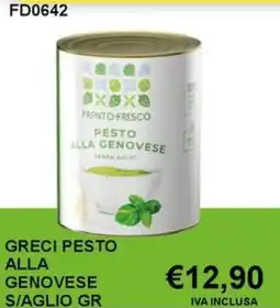 Italy Cash and Carry Greci pesto alla genovese s/aglio offerta