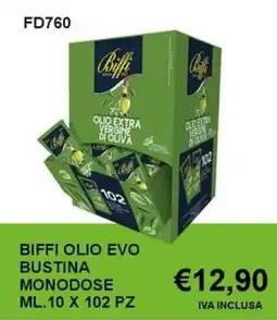 Italy Cash and Carry Biffi olio evo bustina monodose offerta