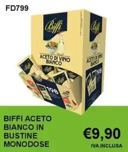 Italy Cash and Carry Biffi aceto bianco in bustine monodose offerta