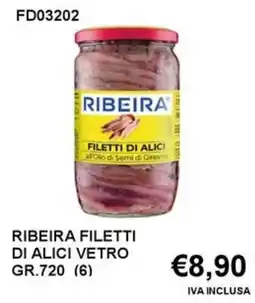 Italy Cash and Carry Ribeira filetti di alici vetro offerta