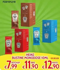 Italy Cash and Carry Heinz bustine monodose ketchup offerta