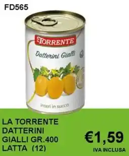 Italy Cash and Carry La torrente datterini gialli latta offerta