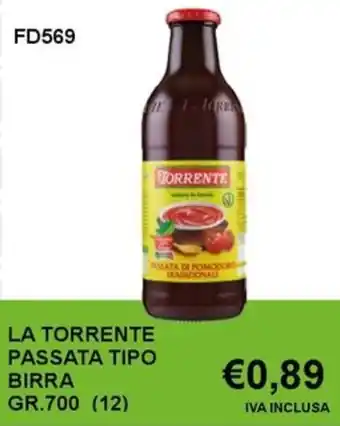 Italy Cash and Carry La torrente passata tipo birra offerta