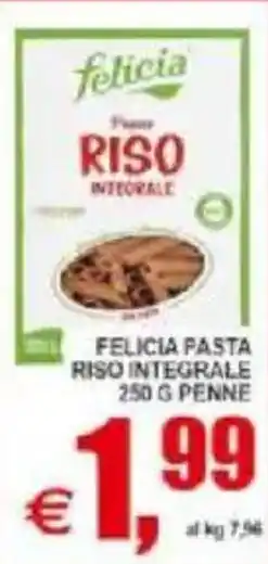 Pewex Felicia pasta riso integrale offerta