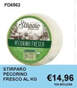 Italy Cash and Carry Stirparo pecorino fresco al kg offerta