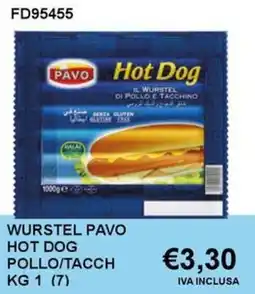 Italy Cash and Carry Wurstel pavo hot dog pollo/tacch offerta