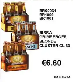 Italy Cash and Carry Birra grimberger blonde cluster offerta