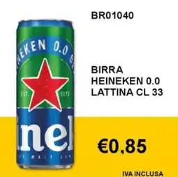 Italy Cash and Carry Birra heineken 0.0 lattina offerta