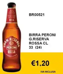 Italy Cash and Carry Birra peroni g.riserva rossa offerta