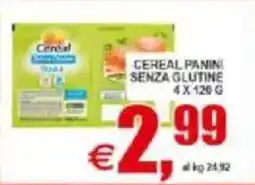 Pewex Cereal panini senza glutine offerta