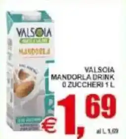 Pewex Valsoia mandorla drink zuccheri offerta