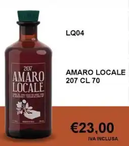 Italy Cash and Carry Amaro locale 207 offerta