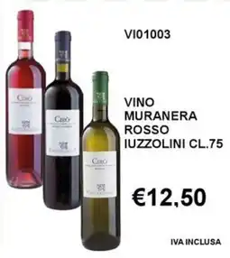 Italy Cash and Carry Vino muranera rosso IUZZOLINI offerta