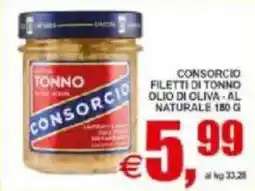 Pewex Consorcio filetti di tonno olio di oliva al naturale offerta