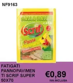 Italy Cash and Carry Fatigati pannopavimen ti scrif super 50x70 offerta