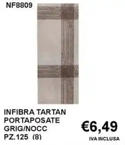Italy Cash and Carry Infibra tartan portaposate grig/nocc pz. 125 offerta