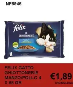 Italy Cash and Carry Felix gatto ghiottonerie manzo/pollo offerta