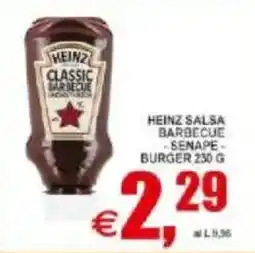Pewex Heinz salsa barbecue, senape, burger offerta