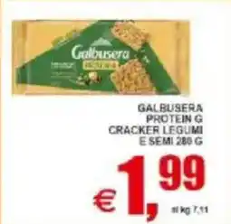 Pewex Galbusera protein g cracker legumi e semi offerta