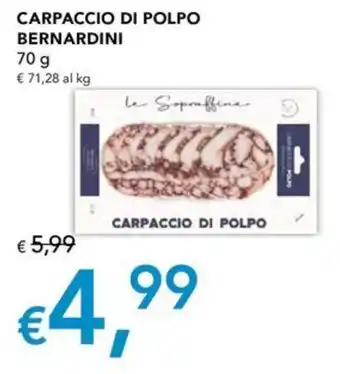 Migross Superstore Carpaccio di polpo bernardini offerta
