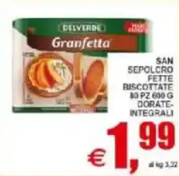 Pewex San sepolcro fette biscottate, dorate integrali offerta