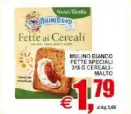 Pewex Mulino bianco fette speciali cereali, malto offerta