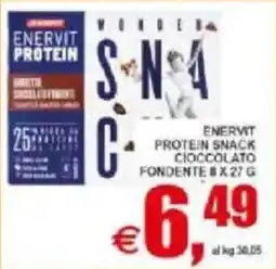 Pewex Enervit protein snack cioccolato fondente offerta