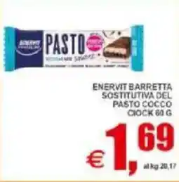 Pewex Enervit barretta sostitutiva del pasto cocco ciock offerta