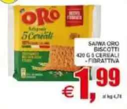 Pewex Saiwa oro biscotti 5 cereali, fibrattiva offerta