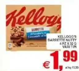 Pewex Kellogg's barrette nutty offerta