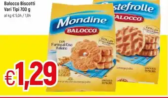 Famila Balocco Biscotti Vari Tipi 700g offerta