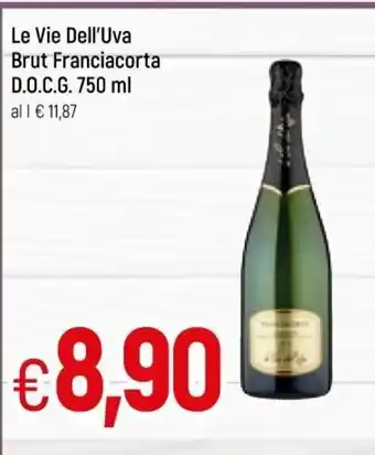 Famila Le Vie Dell'Uva Brut Franciacorta D.O.C.G 750ml offerta