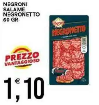 Vantaggio Cash&Carry Negroni salame negronetto offerta