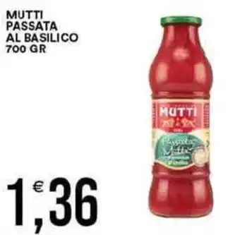 Vantaggio Cash&Carry Mutti passata al basilico offerta