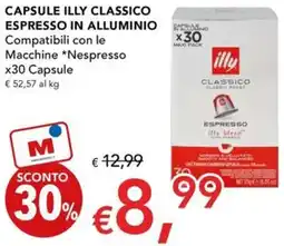Migross Superstore Capsule illy classico espresso in alluminio offerta
