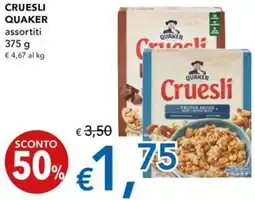 Migross Superstore Cruesli QUAKER offerta