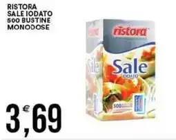 Vantaggio Cash&Carry Ristora sale iodato 500 bustine monodose offerta