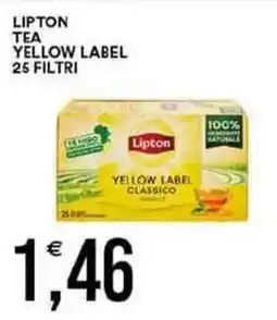 Vantaggio Cash&Carry Lipton tea yellow label 25 filtri offerta