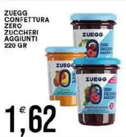 Vantaggio Cash&Carry Zuegg confettura zero zuccheri aggiunti offerta