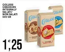 Vantaggio Cash&Carry Colussi crackers integrali salati/ non salati offerta