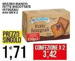 Vantaggio Cash&Carry Mulino bianco fette biscottate integrali offerta