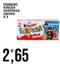 Vantaggio Cash&Carry Ferrero kinder sorpresa unisex x3 offerta
