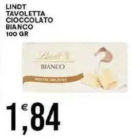Vantaggio Cash&Carry Lindt tavoletta cioccolato bianco offerta