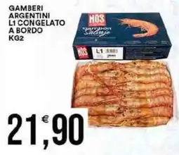 Vantaggio Cash&Carry Gamberi argentini l1 congelato a bordo offerta