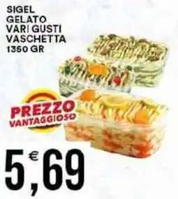 Vantaggio Cash&Carry Sigel gelato vaschetta offerta