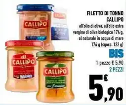 Conad Filetto di tonno CALLIPO offerta