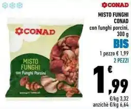 Conad Misto funghi conad con funghi porcini offerta
