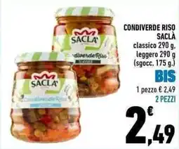 Conad Condiverde riso SACLÀ offerta