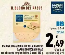 Conad Piadina romagnola igp alla riminese SAPORI&DINTORNI CONAD offerta