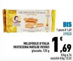 Conad Millefoglie d'italia pasticceria matilde vicenzi, glassate offerta